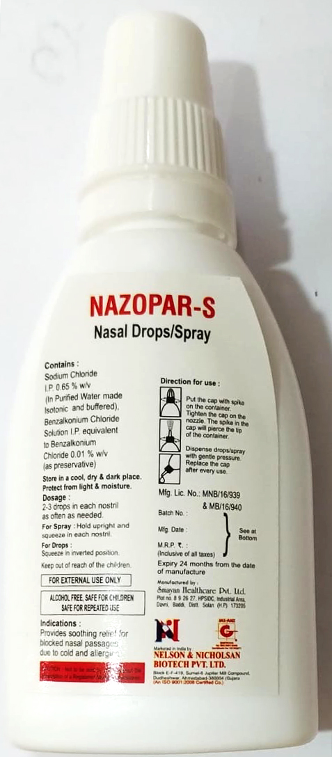 NAZOPAR-S NASAL