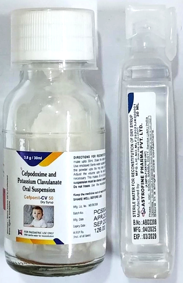 CEFPONIL-50 CV DRY SYP