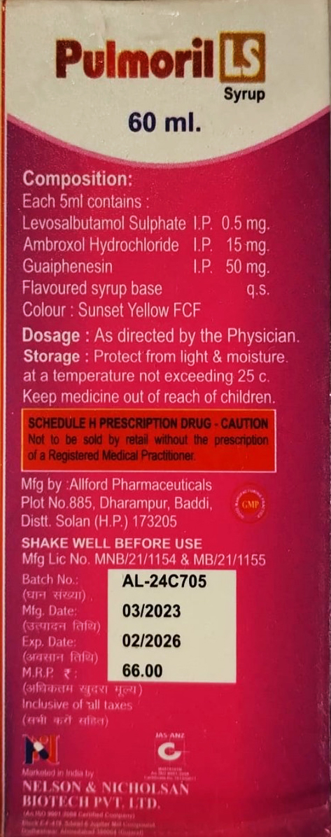 PULMORIL-LS 60ML